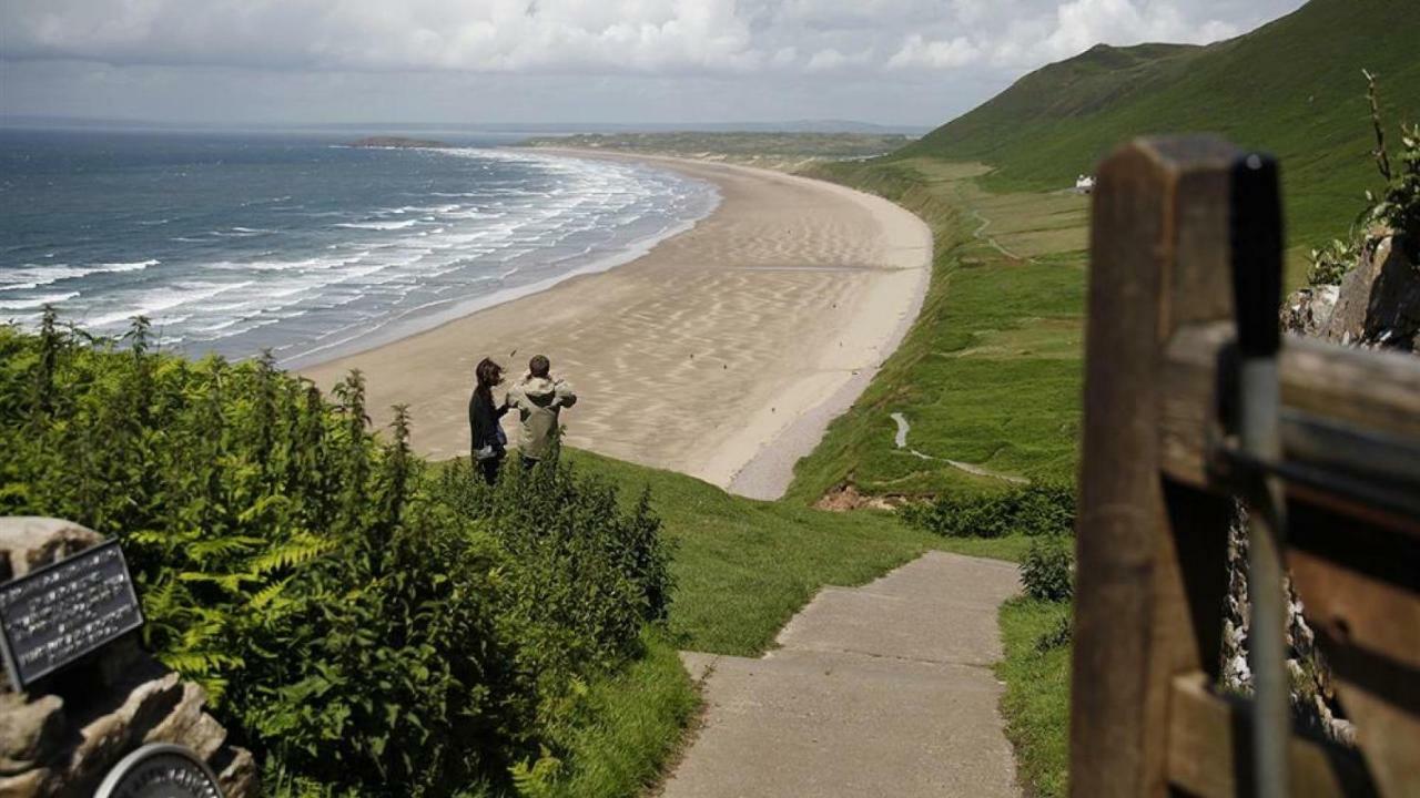 Little Hill Cottage, Rhossili Swansea Esterno foto